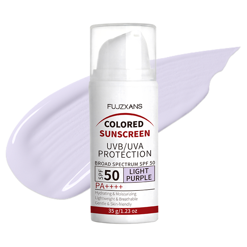 Face Moisturizer Spf - Crème solaire teintée violet clair SPF