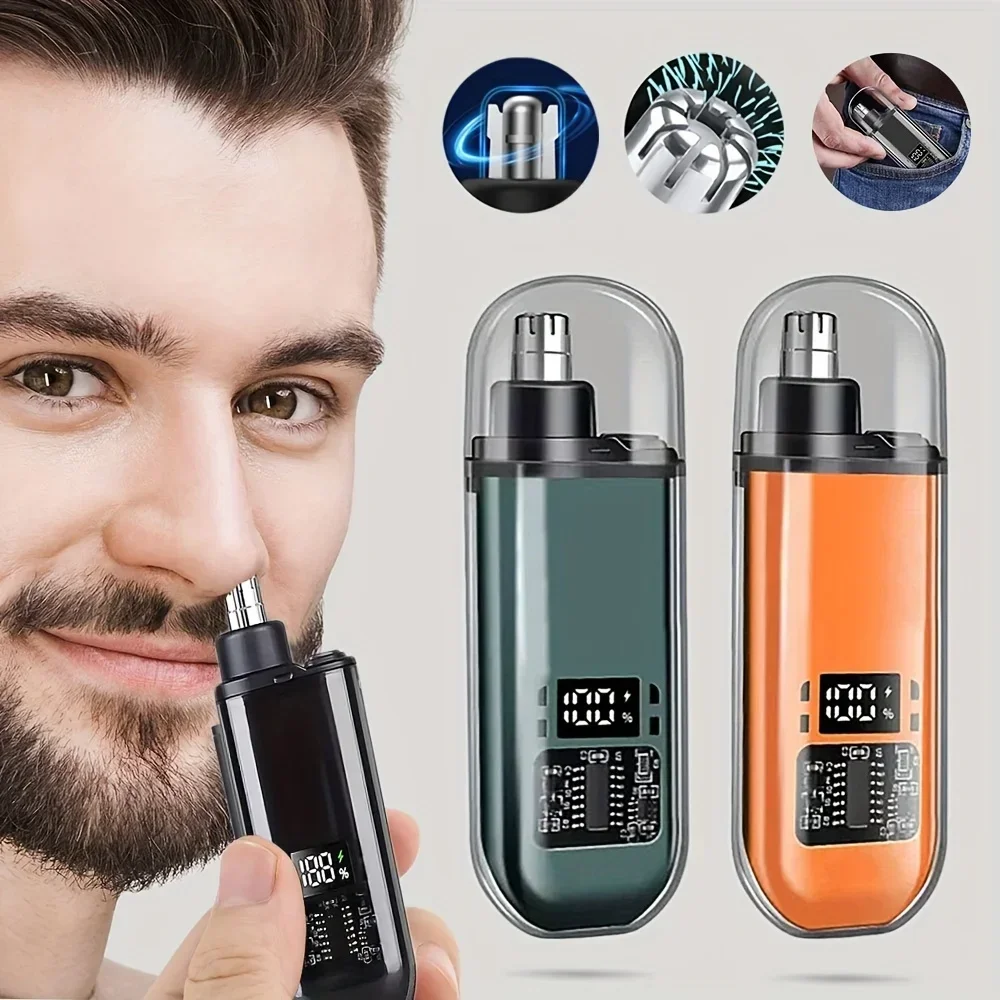 Nose Hair Trimmer - Tondeuse nez-oreilles rechargeable USB pour hommes,