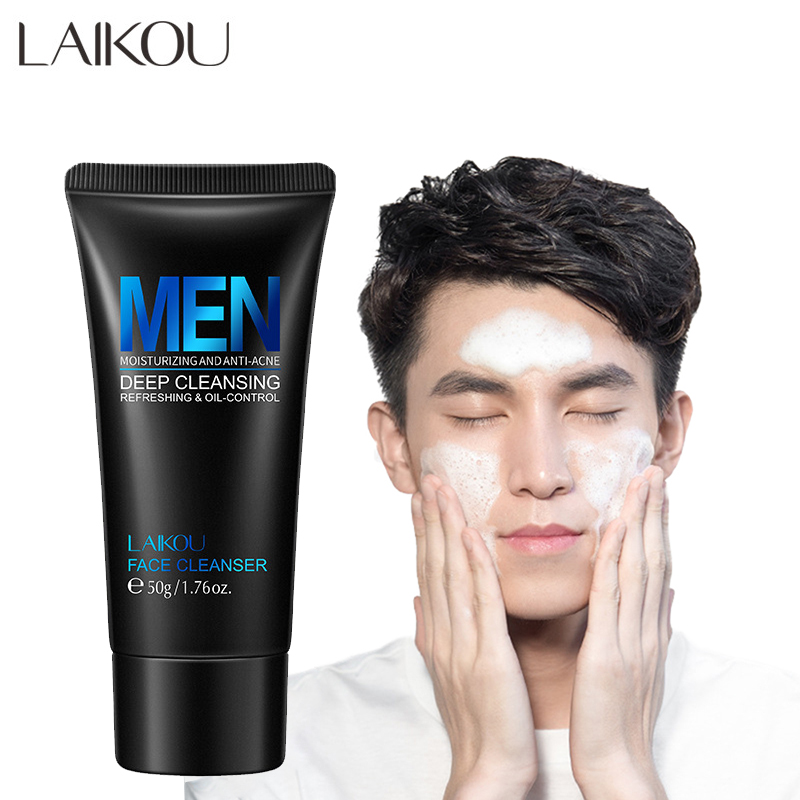 Face Wash Mens - LAIKOU-Nettoyant pour le visage pour homme,