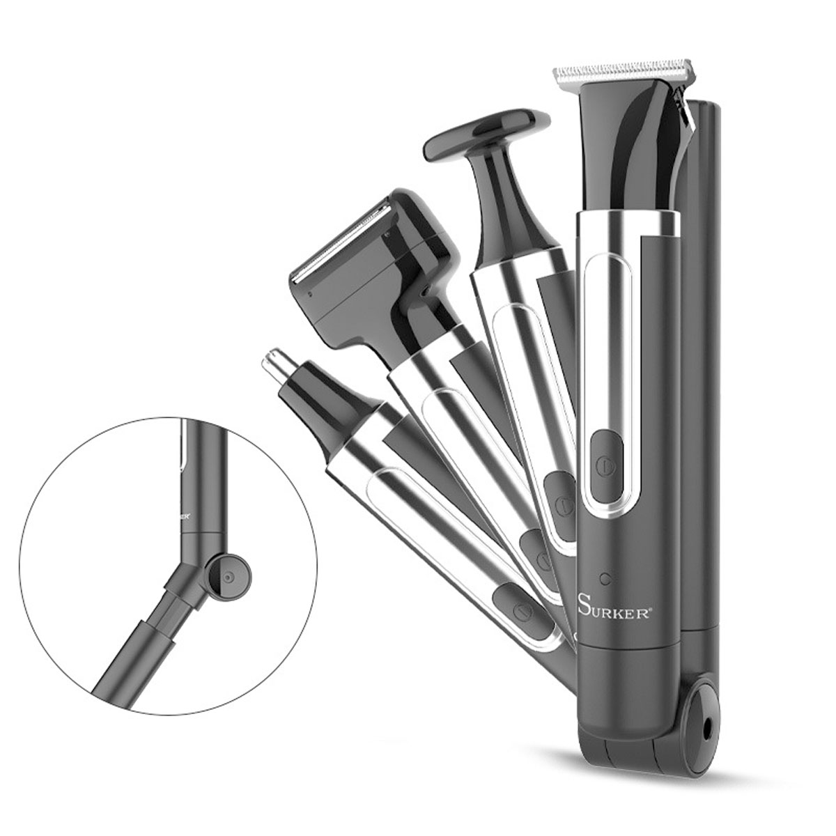 Men'S Grooming Nose And Ear - Surker 4 en 1 rasoir pour