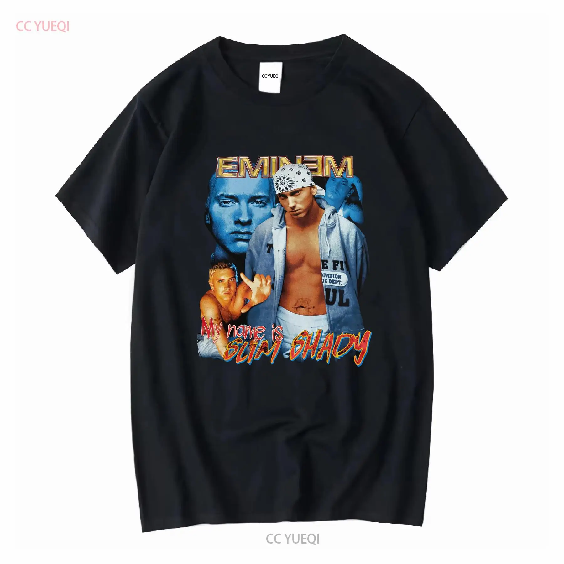 Face Wash Mens - Eminem T-shirt taille grande double face