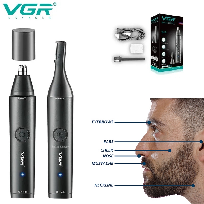 VGR lavable nez tondeuse barbe - Nose Hair Trimmer avis et prix