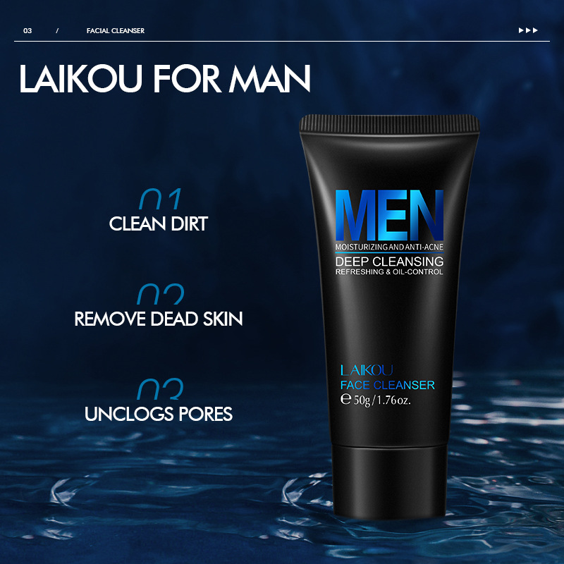 LAIKOU-Nettoyant pour le visag - Face Wash Mens avis et prix