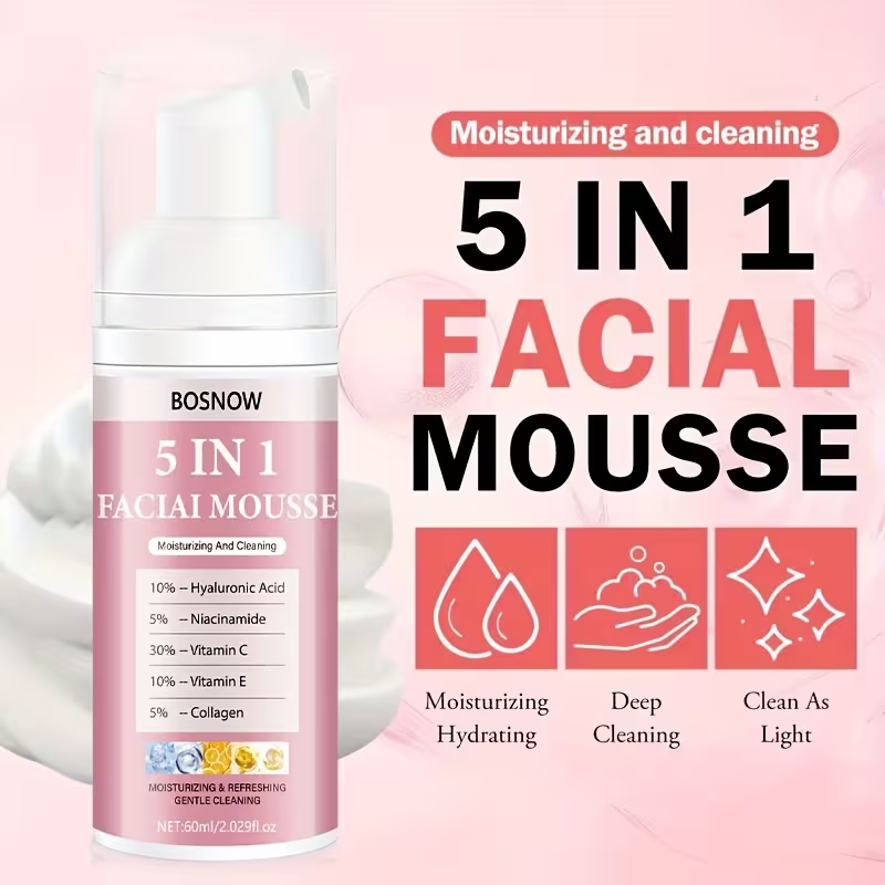 Mousse nettoyante 5-en-1 de 60 - Face Wash Mens avis et prix