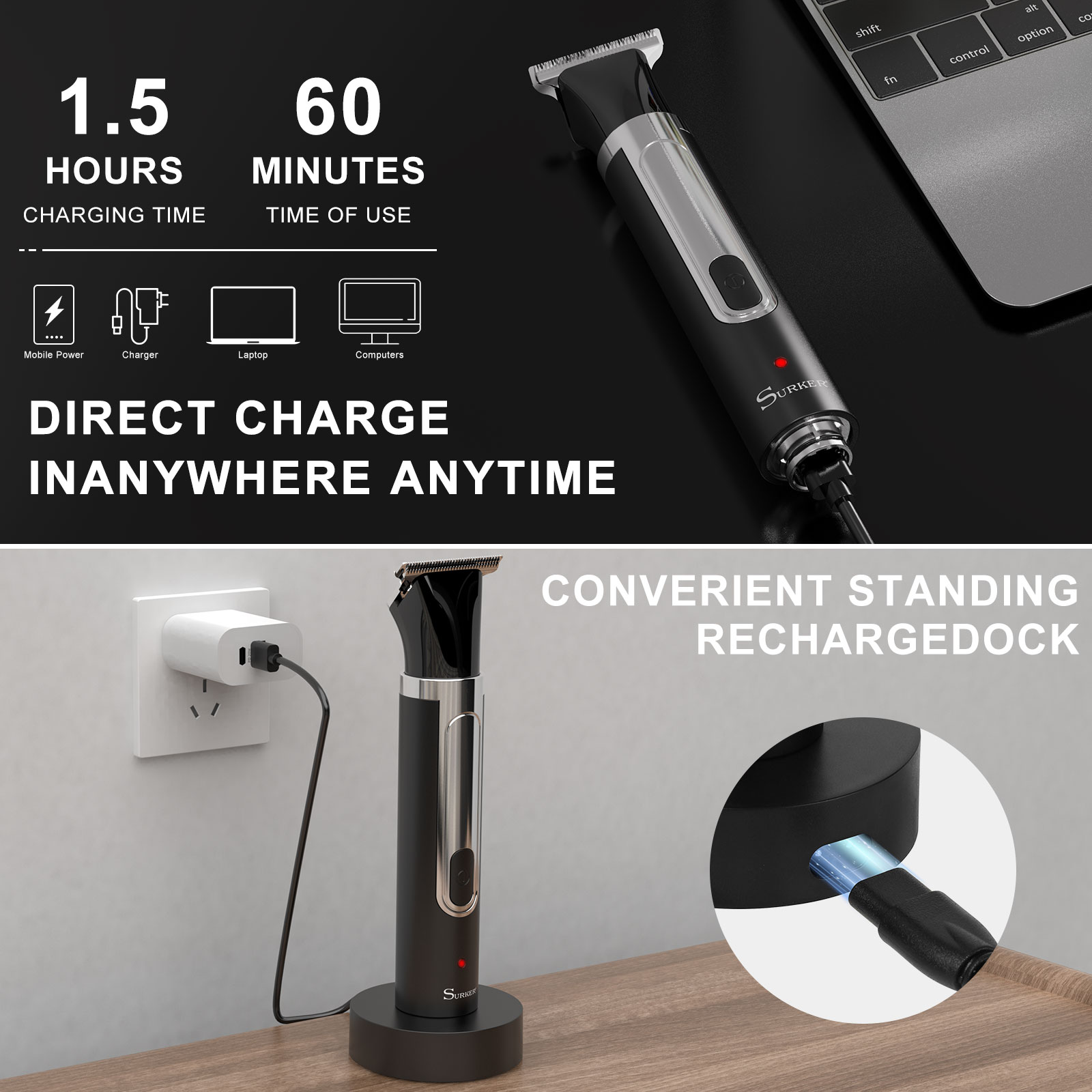 Surker 4 en 1 rasoir pour homm - Men'S Grooming Nose And Ear avis et prix